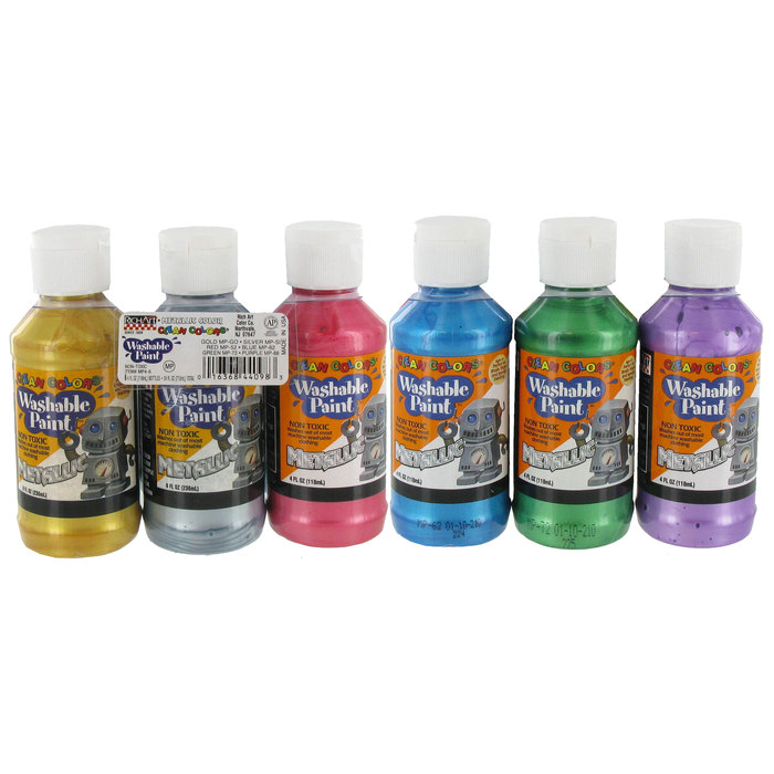 Metallic Washable Paint 6 Piece Set Hobby Lobby 107268